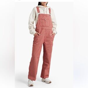 Rag and Bone Striped Cotton-blend Twill Overalls
